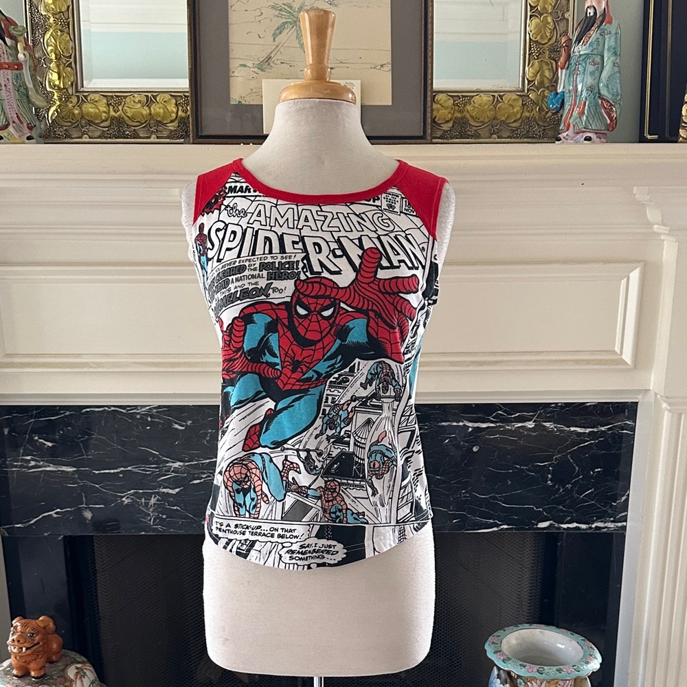 Genuine “Marvel” Spider-Man Tank Top - Red and Blue